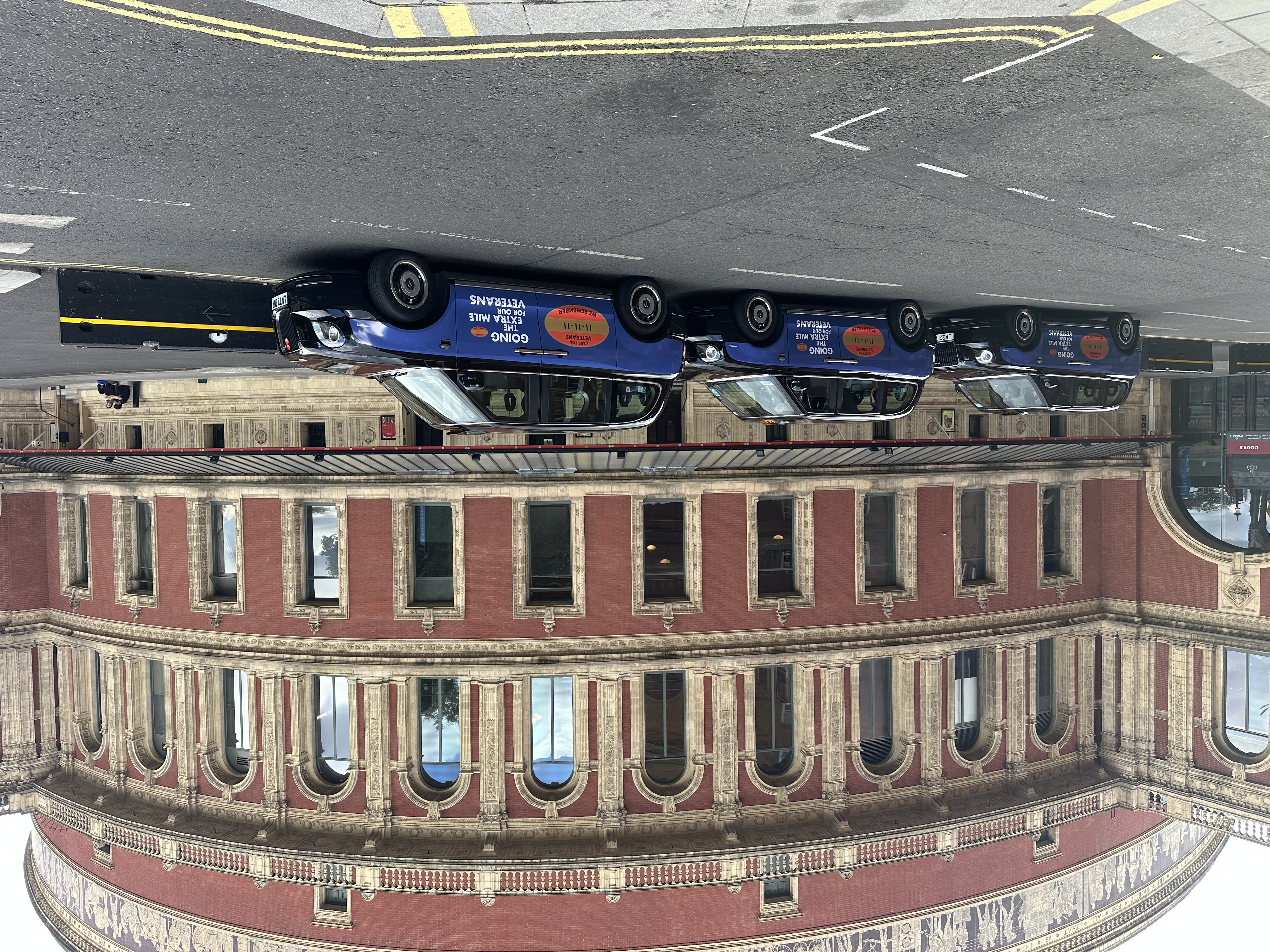 Outside the Albert Hall